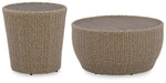 Danson Outdoor Occasional Table Set - Vida Furniture (Laredo,TX)