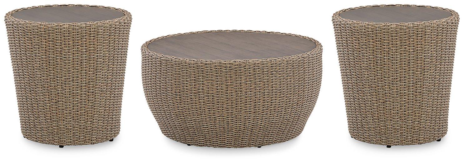 Danson Outdoor Occasional Table Set - Vida Furniture (Laredo,TX)