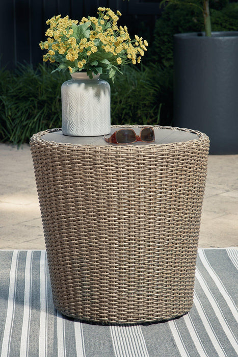 Danson Outdoor Occasional Table Set - Vida Furniture (Laredo,TX)