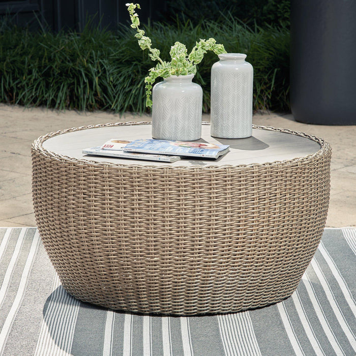 Danson Outdoor Occasional Table Set - Vida Furniture (Laredo,TX)