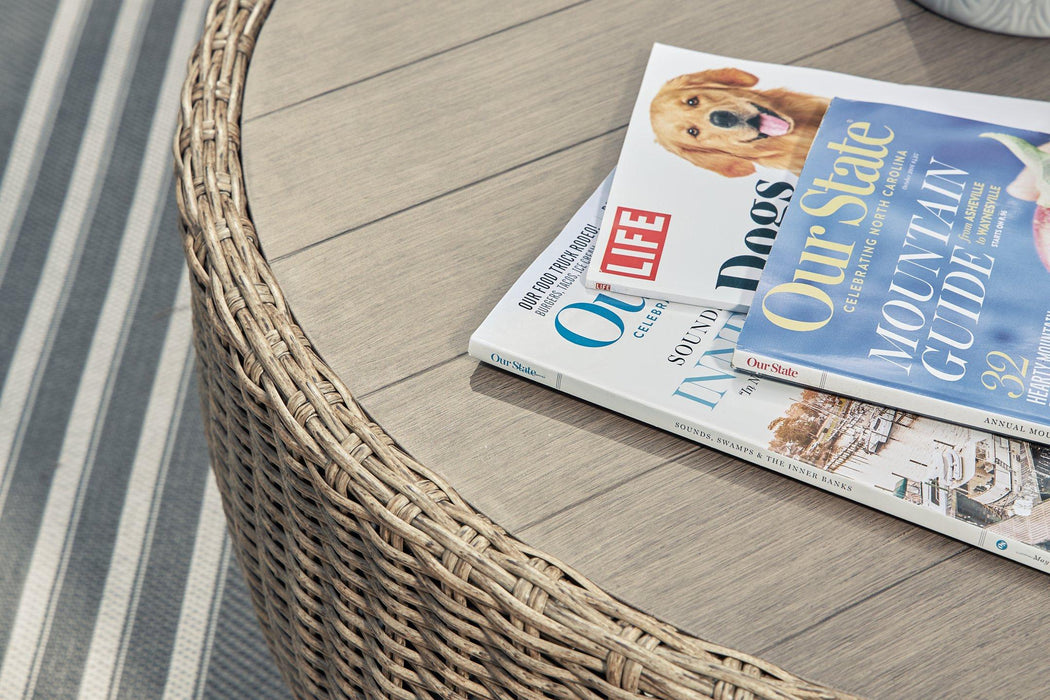 Danson Outdoor Occasional Table Set - Vida Furniture (Laredo,TX)
