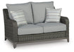 Elite Park Outdoor Loveseat, Lounge Chairs and Cocktail Table - Vida Furniture (Laredo,TX)