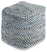 Chevron Pouf - Vida Furniture (Laredo,TX)