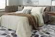 Mahoney 2-Piece Sleeper Sectional with Chaise - Vida Furniture (Laredo,TX)