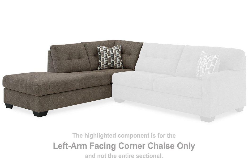 Mahoney 2-Piece Sleeper Sectional with Chaise - Vida Furniture (Laredo,TX)
