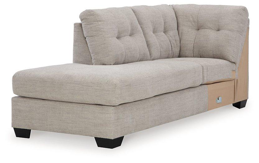 Mahoney 2-Piece Sleeper Sectional with Chaise - Vida Furniture (Laredo,TX)