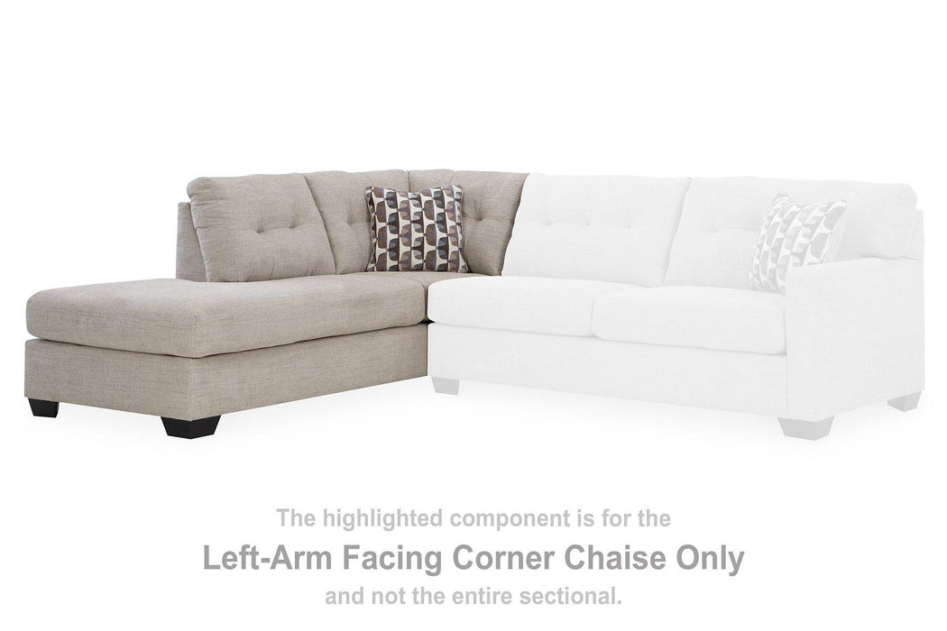 Mahoney 2-Piece Sleeper Sectional with Chaise - Vida Furniture (Laredo,TX)