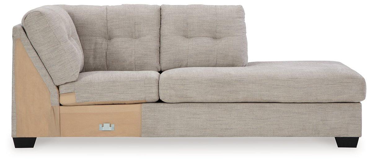 Mahoney 2-Piece Sleeper Sectional with Chaise - Vida Furniture (Laredo,TX)