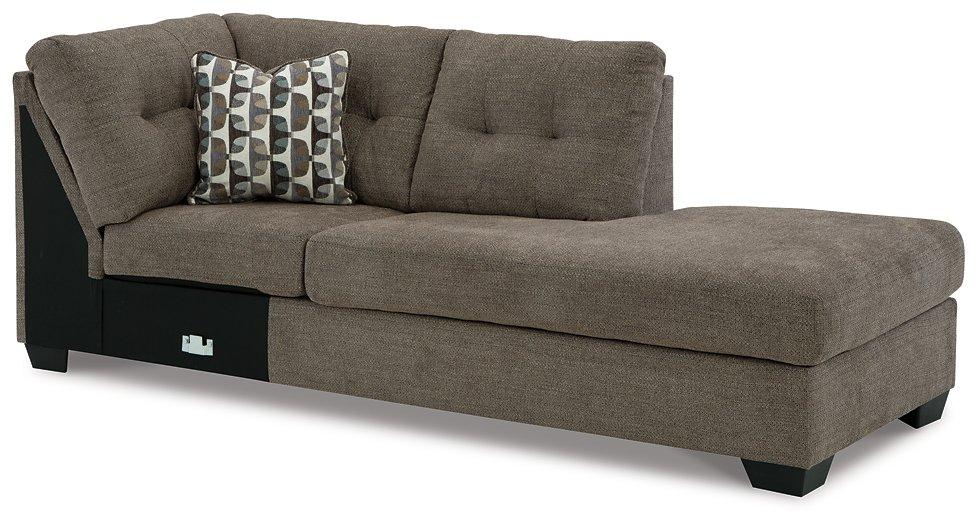 Mahoney 2-Piece Sleeper Sectional with Chaise - Vida Furniture (Laredo,TX)