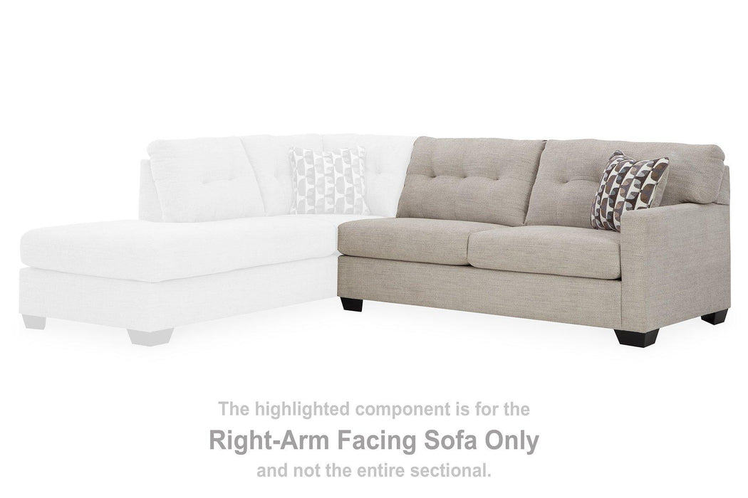 Mahoney 2-Piece Sectional with Chaise - Vida Furniture (Laredo,TX)