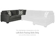 Ballinasloe 3-Piece Sectional with Chaise - Vida Furniture (Laredo,TX)