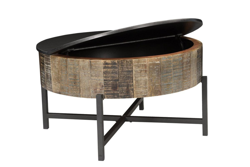 Galaxy Home T1216C Coffe Table in Brown - Vida Furniture (Laredo,TX)