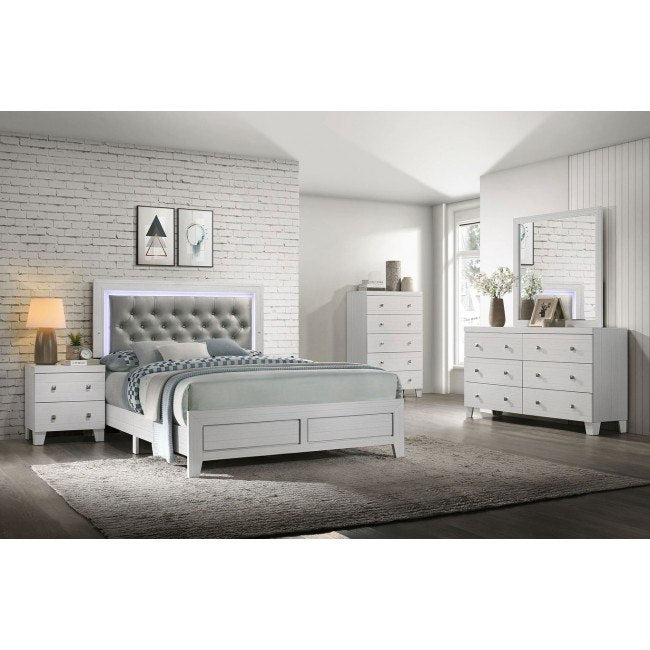 Elements International Belinda Youth Dresser in White - Vida Furniture (Laredo,TX)