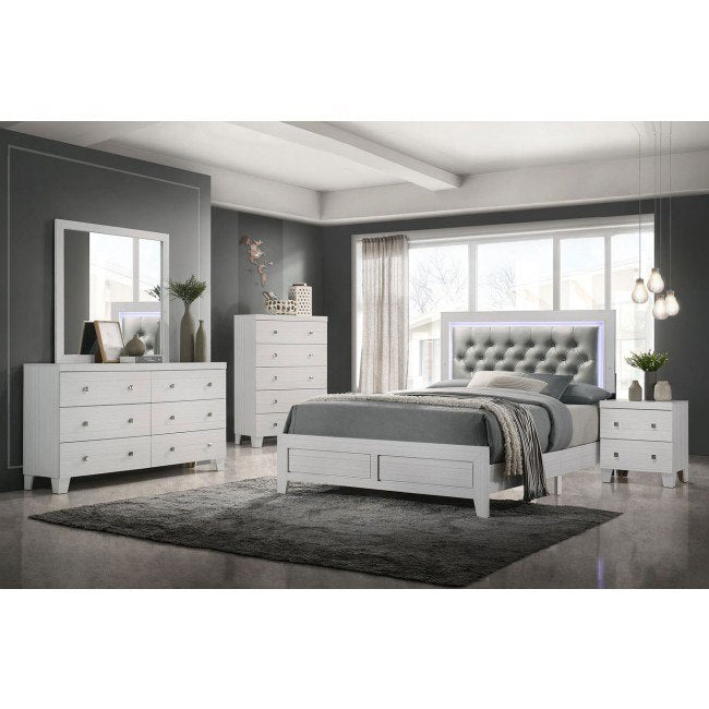 Elements International Belinda Youth Dresser in White - Vida Furniture (Laredo,TX)