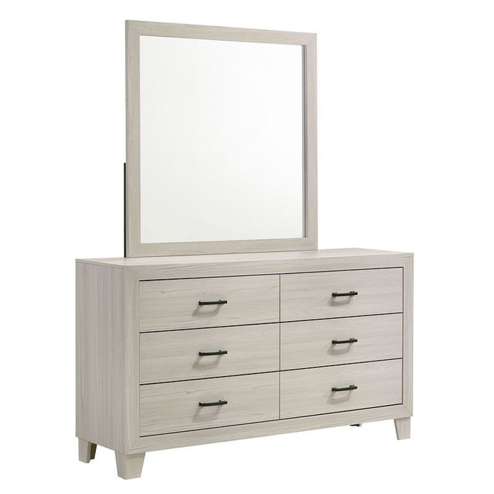 Elements International Makayla Dresser in Natural - Vida Furniture (Laredo,TX)