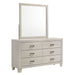 Elements International Makayla Dresser in Natural - Vida Furniture (Laredo,TX)