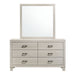 Elements International Makayla Dresser in Natural - Vida Furniture (Laredo,TX)