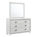 Elements International Moondance Dresser in White - Vida Furniture (Laredo,TX)