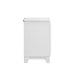 Elements International Moondance Nightstand in White - Vida Furniture (Laredo,TX)