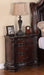 Crown Mark Furniture Sheffield Nightstand in Dark Cherry - Vida Furniture (Laredo,TX)