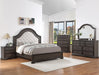 Crown Mark Furniture Duke King Bed in Dark Brown - Vida Furniture (Laredo,TX)