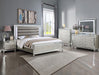 Crown Mark Furniture Cristian 5 Drawer Chest in Beige - Vida Furniture (Laredo,TX)