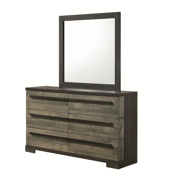 Crown Mark Furniture Remington 6 Drawer Dresser in Brown - Vida Furniture (Laredo,TX)