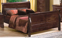 Crown Mark Furniture Louis Philip King Bed in Dark Cherry - Vida Furniture (Laredo,TX)