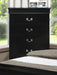 Crown Mark Furniture Louis Philip Drawer Chest in Black - Vida Furniture (Laredo,TX)