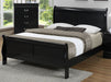 Crown Mark Furniture Louis Philip Twin Bed in Black - Vida Furniture (Laredo,TX)
