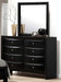 Crown Mark Furniture Emily Dresser Mirror in Black - Vida Furniture (Laredo,TX)