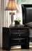 Crown Mark Furniture Emily Nightstand in Black - Vida Furniture (Laredo,TX)