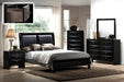 Crown Mark Furniture Emily Dresser Mirror in Black - Vida Furniture (Laredo,TX)