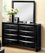 Crown Mark Furniture Emily Dresser Mirror in Black - Vida Furniture (Laredo,TX)
