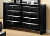 Crown Mark Furniture Emily Dresser in Black - Vida Furniture (Laredo,TX)