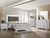 Crown Mark Furniture Lyssa Twin Upholstered Bed in White B4310-T - Vida Furniture (Laredo,TX)
