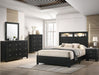Crown Mark Furniture Cadence 4 Drawer Chest in Black - Vida Furniture (Laredo,TX)