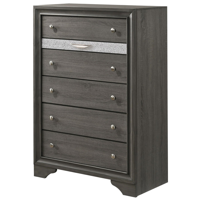 Crown Mark Regata Chest in Grey - Vida Furniture (Laredo,TX)