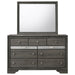 Crown Mark Regata Mirror in Grey - Vida Furniture (Laredo,TX)