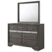 Crown Mark Regata Mirror in Grey - Vida Furniture (Laredo,TX)