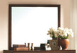Crown Mark Furniture Evan Dresser Mirror in Warm Brown - Vida Furniture (Laredo,TX)