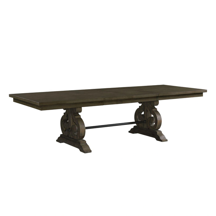 Stone Dining 7PC Set- Table, 4 Side Chairs, & 2 Parson Chairs