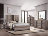 Crown Mark Furniture Rangley King Panel Bed in Brown B6830-K - Vida Furniture (Laredo,TX)