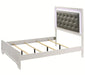 Crown Mark Furniture Lyssa King Upholstered Bed in White B4310-K - Vida Furniture (Laredo,TX)