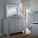 Crown Mark Furniture Lillian Mirror in Silver - Vida Furniture (Laredo,TX)