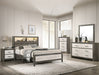 Crown Mark Furniture Rhett 4 Drawer Chest in Gray - Vida Furniture (Laredo,TX)
