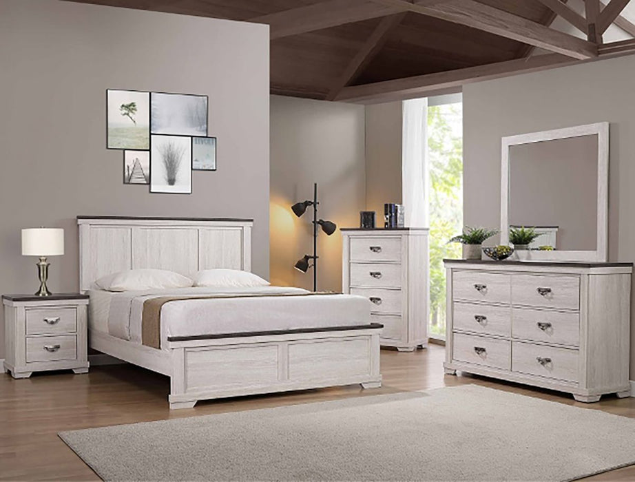 Crown Mark Furniture Leighton 4 Drawer Chest in White - Vida Furniture (Laredo,TX)