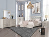 Crown Mark Furniture Jaylen 2 Drawer Nightstand in Gray - Vida Furniture (Laredo,TX)