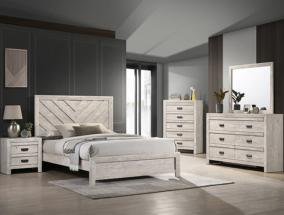 Crown Mark Furniture Valor Full Panel Bed in Gray B9330-F - Vida Furniture (Laredo,TX)