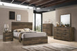 Elements International Bailey King Panel Bed in Warm Walnut BY500KB - Vida Furniture (Laredo,TX)